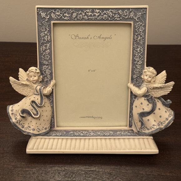 VTG Picture Frame 4 x 6 Sarah's Angels MindSpring GrannyCore Religious Cherubs - Picture 11 of 16